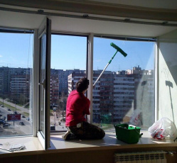 Мытье окон в однокомнатной квартире Апшеронск